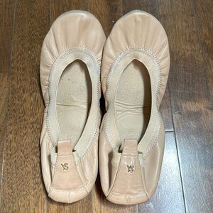 Yosi Samra Nina Foldable Ballet Flat Size 8 nude